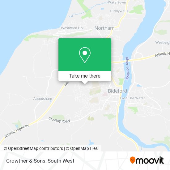 Crowther & Sons map