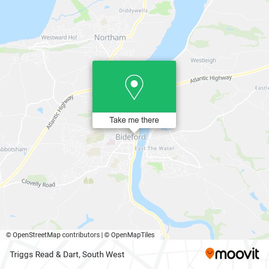Triggs Read & Dart map