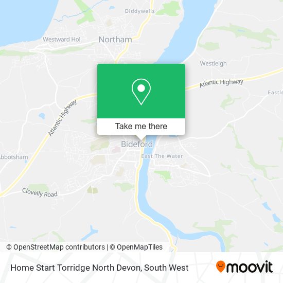 Home Start Torridge North Devon map