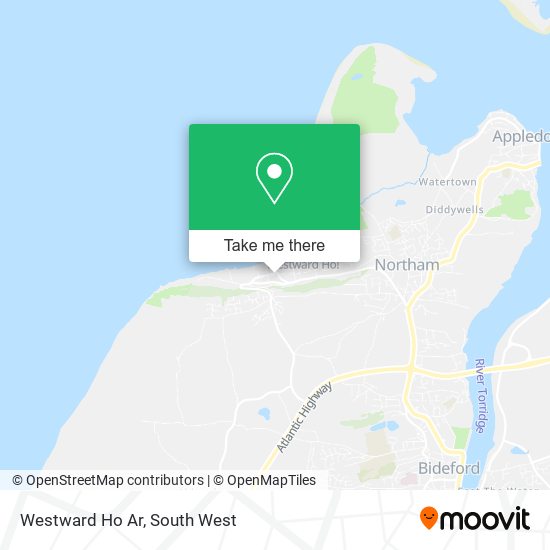 Westward Ho Ar map