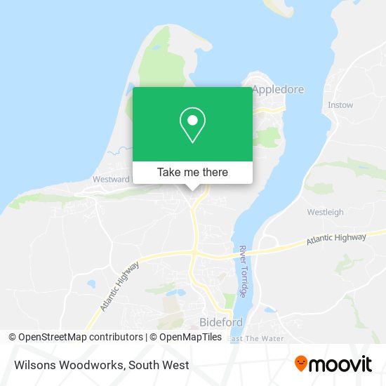Wilsons Woodworks map