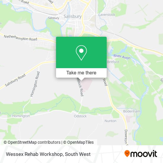 Wessex Rehab Workshop map