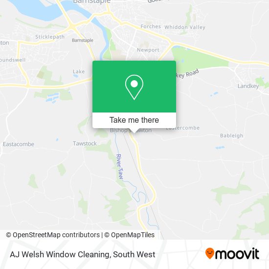 AJ Welsh Window Cleaning map