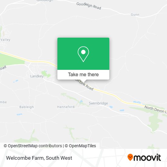 Welcombe Farm map