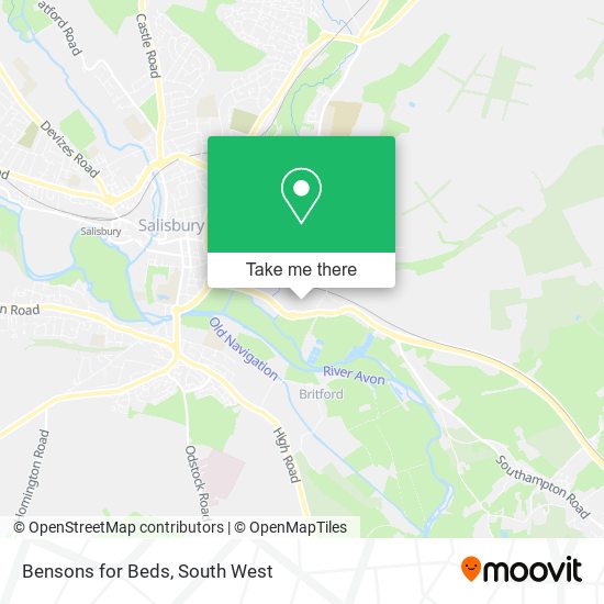 Bensons for Beds map