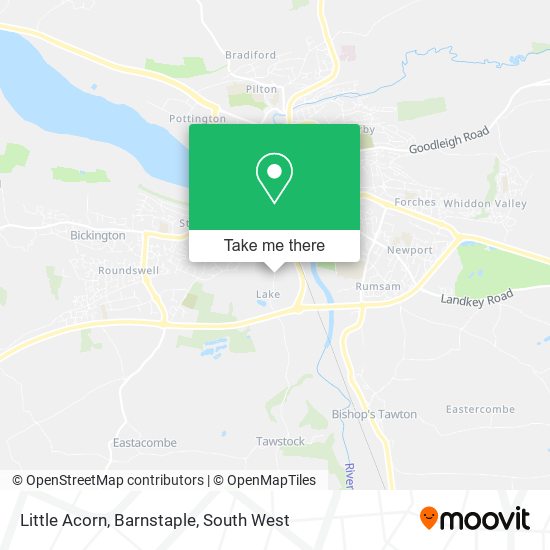 Little Acorn, Barnstaple map