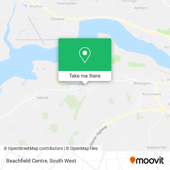 Beachfield Centre map