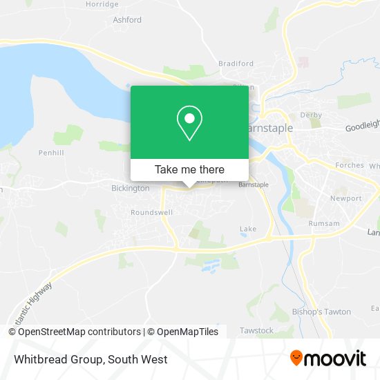 Whitbread Group map