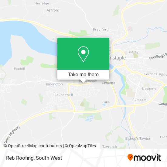 Reb Roofing map