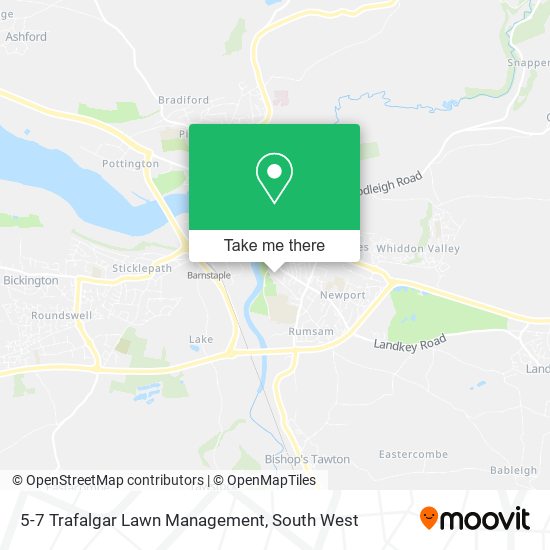 5-7 Trafalgar Lawn Management map