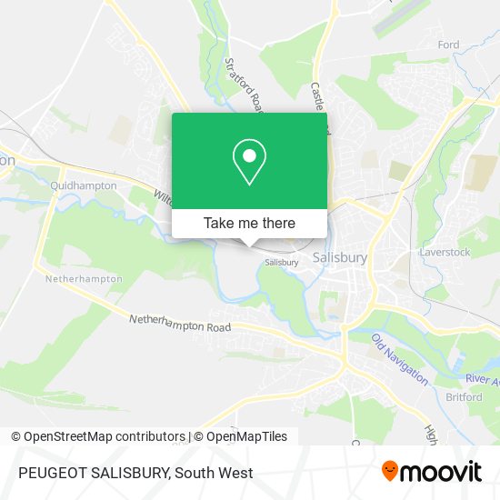 PEUGEOT SALISBURY map