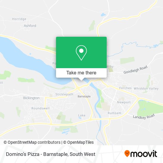 Domino's Pizza - Barnstaple map
