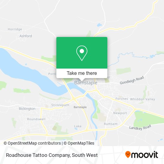 Roadhouse Tattoo Company map