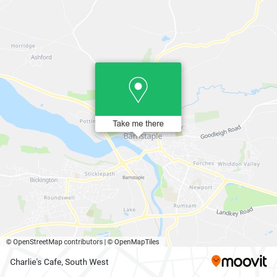 Charlie's Cafe map