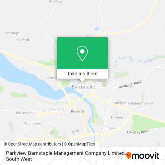 Parkview Barnstaple Management Company Limited map