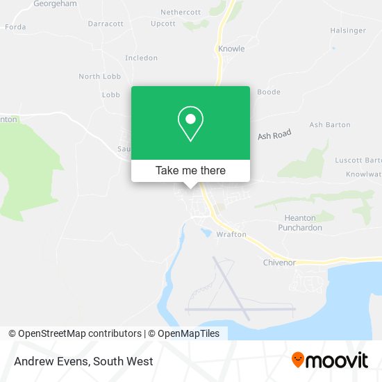 Andrew Evens map