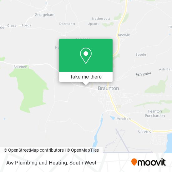 Aw Plumbing and Heating map
