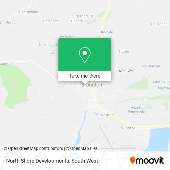 North Shore Developments map