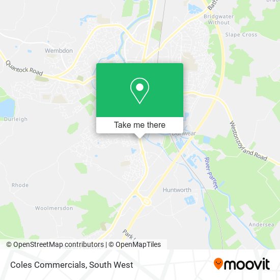 Coles Commercials map