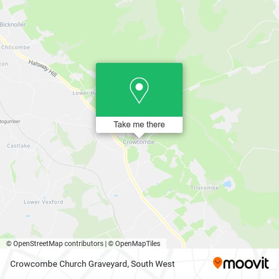 Crowcombe Church Graveyard map