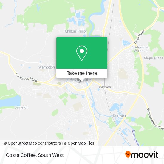 Costa Coffee map