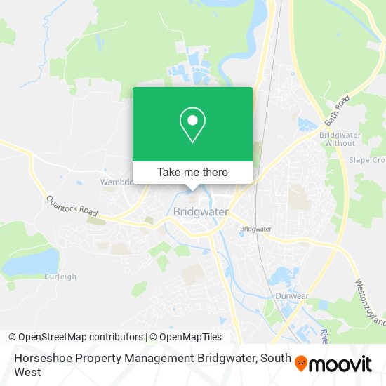 Horseshoe Property Management Bridgwater map