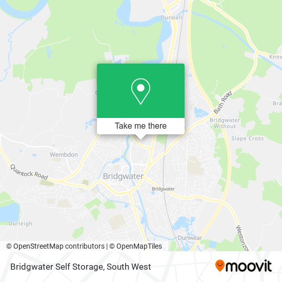 Bridgwater Self Storage map