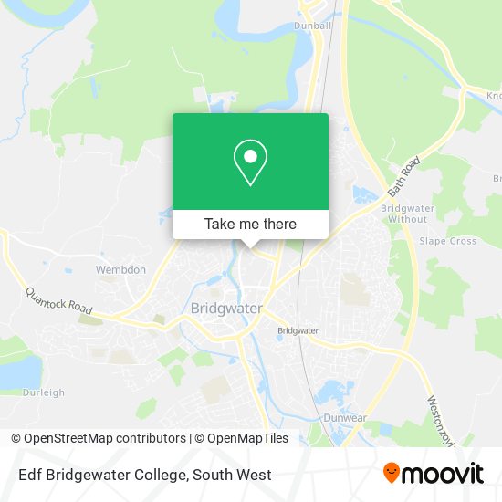 Edf Bridgewater College map