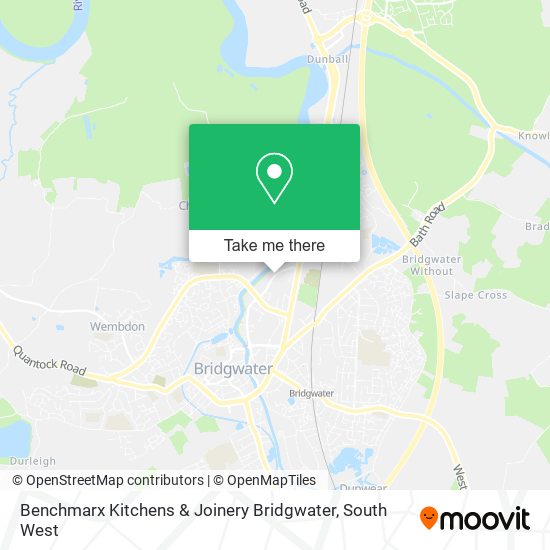 Benchmarx Kitchens & Joinery Bridgwater map