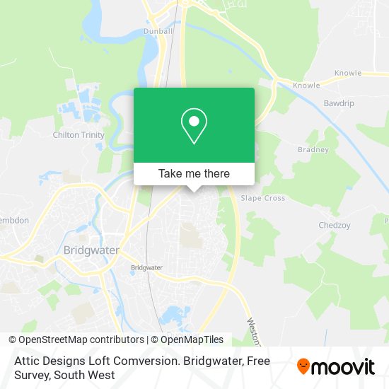 Attic Designs Loft Comversion. Bridgwater, Free Survey map