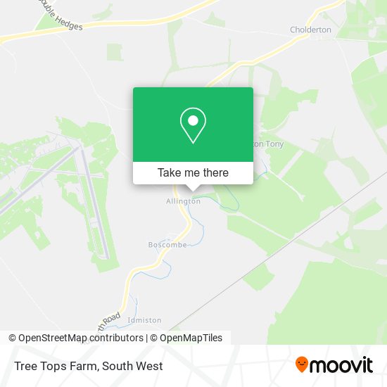 Tree Tops Farm map