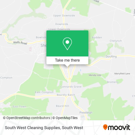 South West Cleaning Supplies map