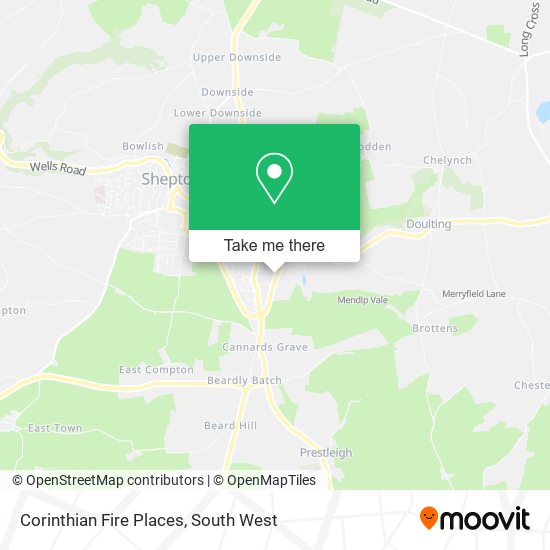 Corinthian Fire Places map