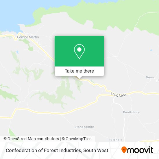Confederation of Forest Industries map
