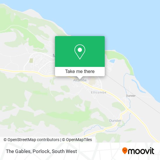 The Gables, Porlock map