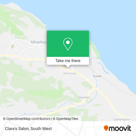 Clare's Salon map