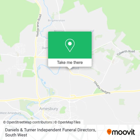 Daniels & Turner Independent Funeral Directors map