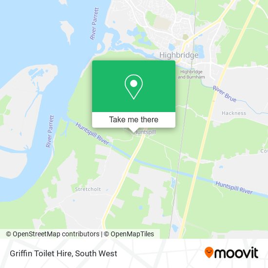 Griffin Toilet Hire map