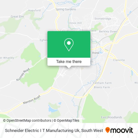 Schneider Electric I T Manufacturing Uk map