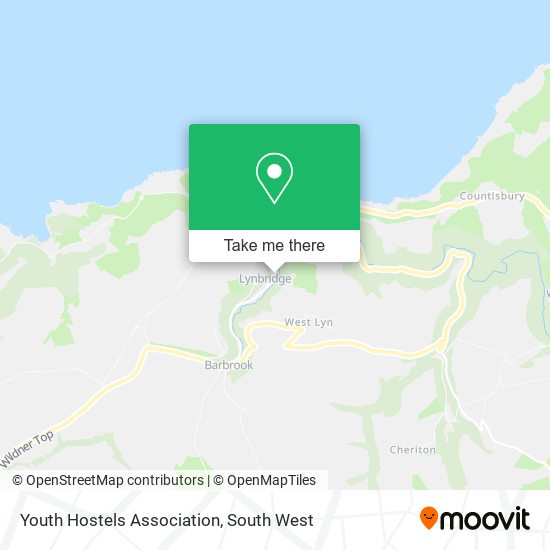 Youth Hostels Association map