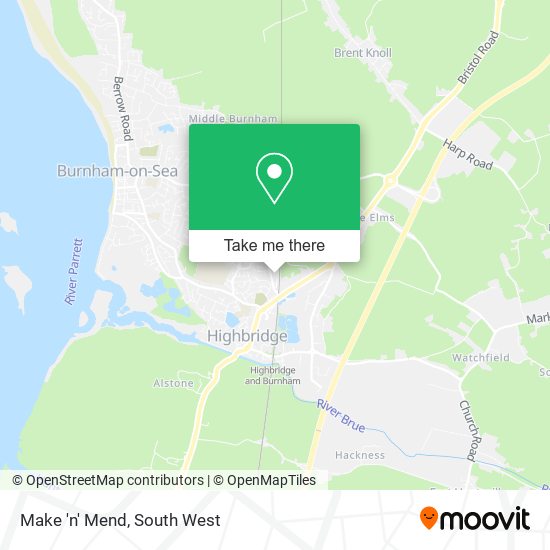 Make 'n' Mend map