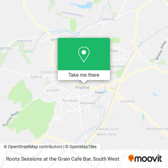 Roots Sessions at the Grain Cafe Bar map