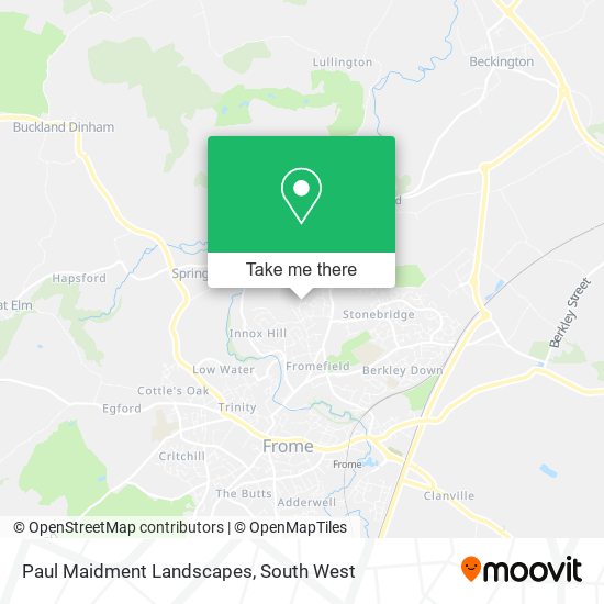 Paul Maidment Landscapes map
