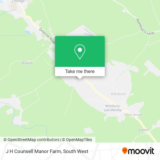 J H Counsell Manor Farm map