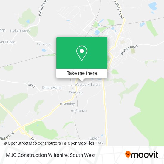 MJC Construction Wiltshire map