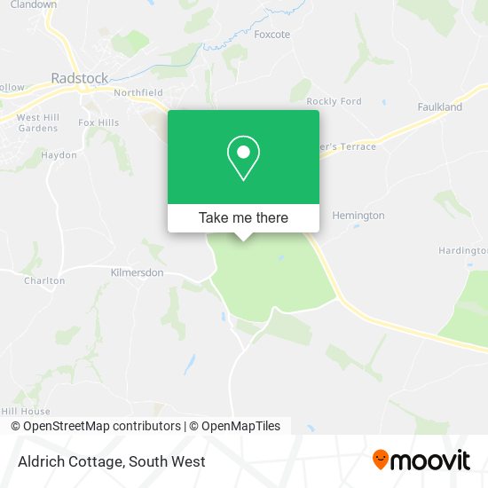 Aldrich Cottage map