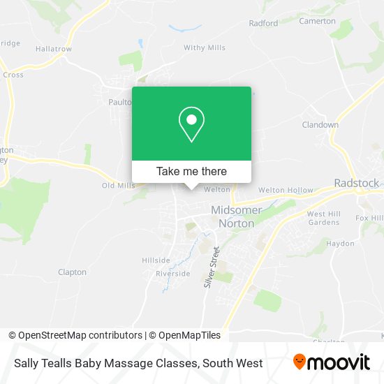 Sally Tealls Baby Massage Classes map