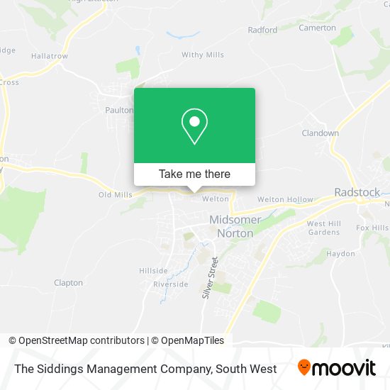 The Siddings Management Company map