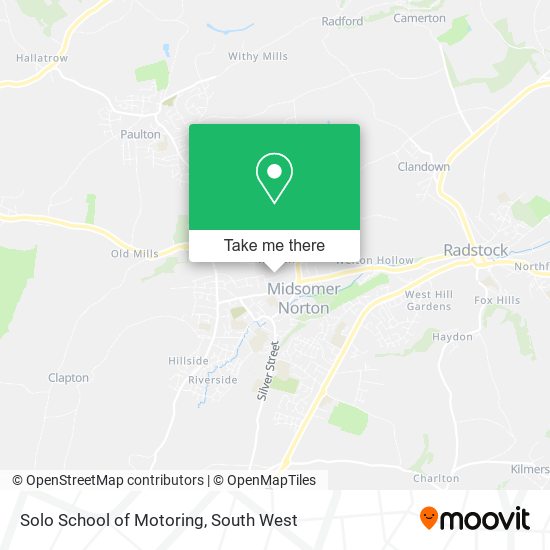 Solo School of Motoring map