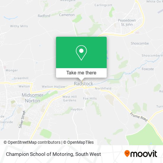 Champion School of Motoring map